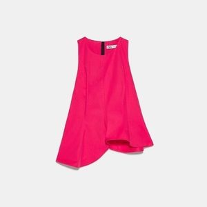 Zara asymmetrical peplum top